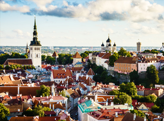 A tour of the sights in Tallinn by rental car with a driver.